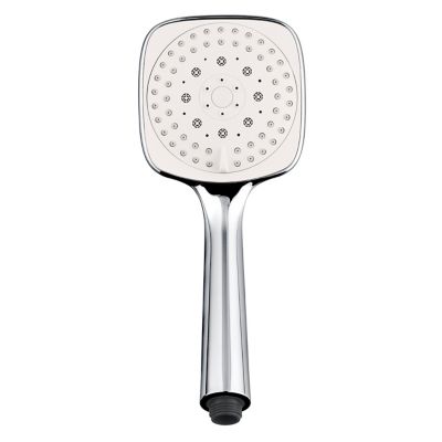 Douchette 3 jets chromé/blanc GoodHome Teesta