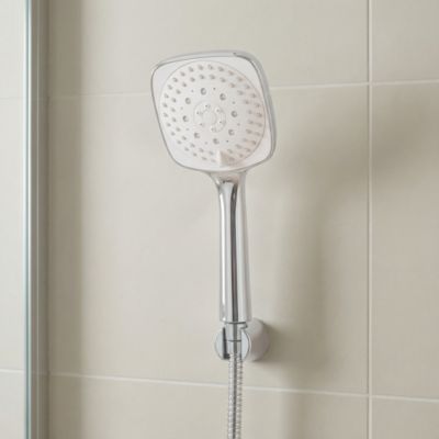 Douchette 3 jets chromé/blanc GoodHome Teesta