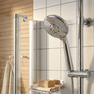Douchette 3 jets chromé GoodHome Cavally