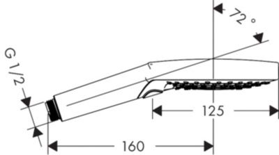 Douchette à main 3 jets chromée, Hansgrohe Raindance Select S 120