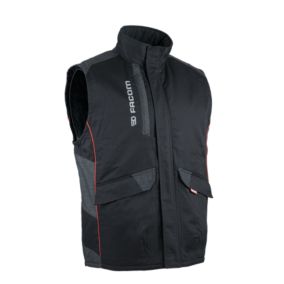 Doudoune sans manche de travaux Facom Track noir taille 3