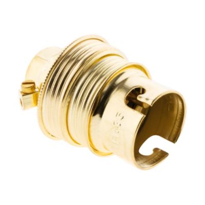 Douille B22 acier laitonné double bague - Zenitech