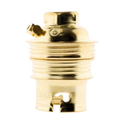 Douille B22 acier laitonné double bague - Zenitech