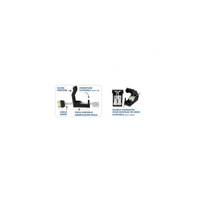 Lot De 10 Douilles GU10 Capotées Double Isolation Avec Fil 15cm - Neuves