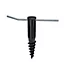 Douille de fixation pour séchoir parapluie Leifheit 85606 en plastique - Coloris noir - pour étendoir Ø 50 mm