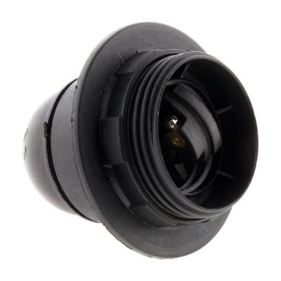 Douille E27 + bague - Noir - Zenitech