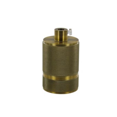 Suspension Suprema - Douille Décorative Aluminium Bronze, Câble Tissé Noir 1,5m, Culot E27 60W Max