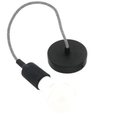 Douille E27 Chacon en silicone couleur noir