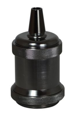 Cache douille pour ampoule / douille type E27, Funnel, acier brossé, L7cm,  H11,5cm - House Doctor - Luminaires Nedgis