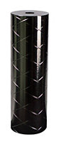 Douille E27 métal noir motif matelassé Ø4,4 x L.14 cm Tibelec