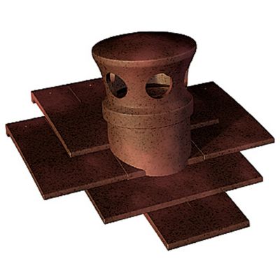 Douille + lanterne Plate de pays ocre vieilli