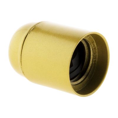 Douille lisse sans bague - E27 - doré - Zenitech