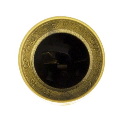 Douille lisse sans bague - E27 - doré - Zenitech
