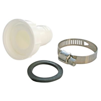 Raccord Droit Porte-Tuyau Pour Machine à Laver/Lave-Vaisselle - Entrée 18 Mm, Sortie Filetée 26/34 (1") - Blanc - SOMATHERM FOR YOU