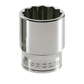 Douille simple 1/2" Facom 12 pans de 12 mm