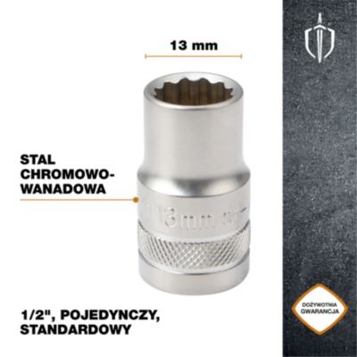 Douille simple standard Magnusson 1/2" 13 mm
