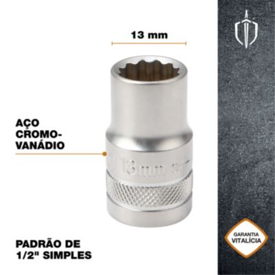 Douille simple standard Magnusson 1/2" 13 mm