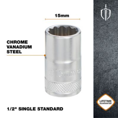 Douille simple standard Magnusson 1/2" 15 mm