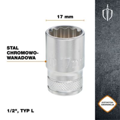 Douille simple standard Magnusson 1/2" 17 mm