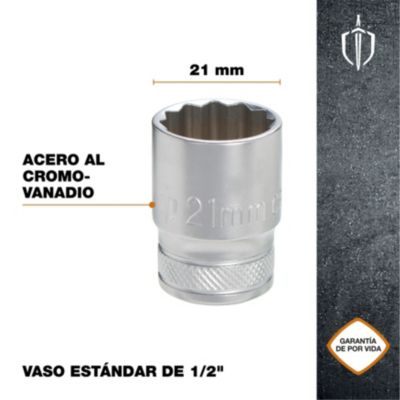 Douille simple standard Magnusson 1/2" 21 mm
