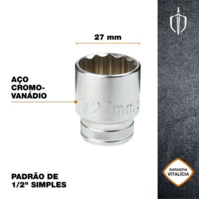 Douille simple standard Magnusson 1/2" 27 mm