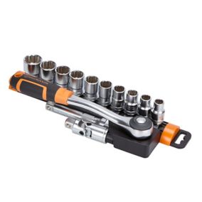 T4657 - CK outillage] - Coffret clé à cliquet Ck outillage - 22 pièces -  1/2 - Douilles de 10 à 32 mm