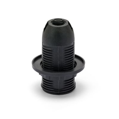 Douille électrique E14 Noire Demi-filetée Avec Bague 40W De L'Atelier