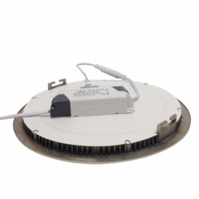 Downlight Dalle LED Extra Plate Ronde ALU 18W - Pack de 5 - Blanc Chaud 2300K - 3500K - SILAMP