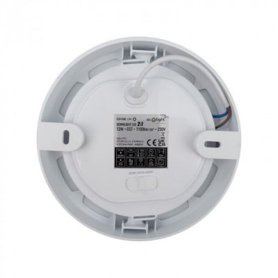 Downlight LED 12W rond CCT 3en1 encastré/saillie blanc Ecolight | Castorama