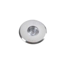 Downlight LED 1W rond 42mm Aluminium - Blanc Chaud 3000K