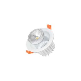 Downlight LED 25W rond 183mm Blanc - Blanc Naturel 4500K