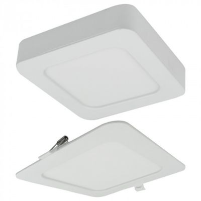 Downlight LED carré 24W CCT encastré/saillie blanc Ecolight | Castorama