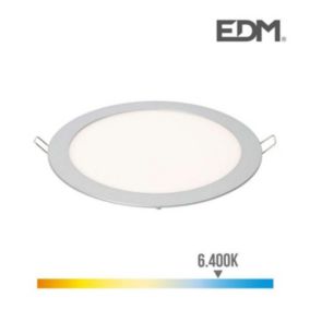 Downlight LED encastrable rond 20W 6400K 1500lm - Lumeco 31566 - chrome mat - haute performance