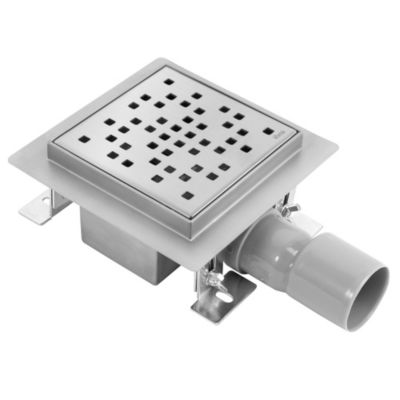 Drain Linéaire Rea Dots 12X12 Brush Steel