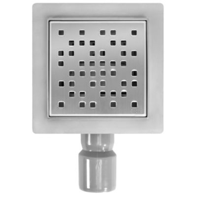 Drain Linéaire Rea Dots 12X12 Brush Steel