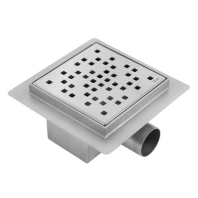 Drain Linéaire Rea Dots 12X12 Brush Steel