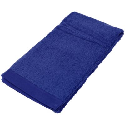 Drap de douche 70x140 cm coton peigné ALBA bleu moyen