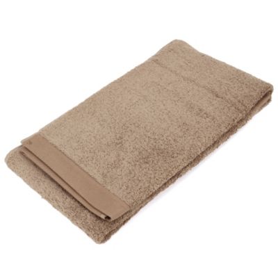 Drap de douche 70x140 cm coton peigné ALBA taupe