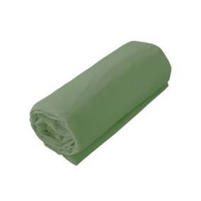 Drap housse 100% coton biologique - bonnet 30 cm (140x190 cm - Vert)