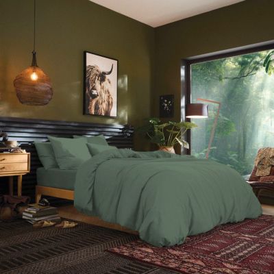 Drap housse 140 x 190 cm bonnet 30 cm "Prémium" pour lit 2 places - 140x190+30 - Prémium Romarin