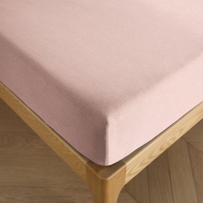 Drap housse 140 x 190 cm bonnet 30 cm "Prémium" pour lit 2 places - Prémium Rose Dragée - Prémium Rose Dragée -