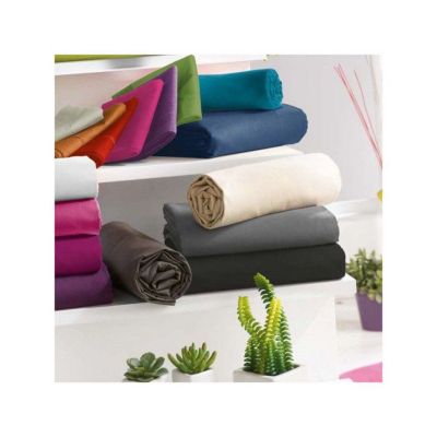 Drap housse 57 fils/cm² toutes dimensions - 160x200 - Rouge