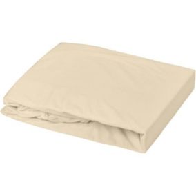 Drap housse + Alese Uni -oeko-Tex - Blanc/Cailloux - 60 x 120 cm