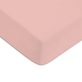 Drap housse en coton 57 fils uni bonnet 25cm 140x190cm
