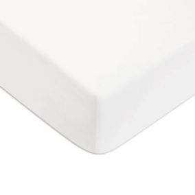 Drap housse en coton 57 fils uni bonnet 25cm 90x190cm