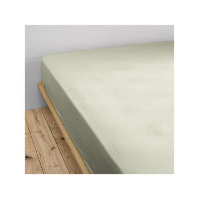Drap housse "Gaïa" toutes dimensions "Gaze de Coton" - 140x190 - Gaïa Vert d'Eau