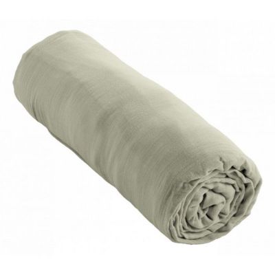 Drap housse "Gaïa" toutes dimensions "Gaze de Coton" - 140x190 - Gaïa Vert d'Eau