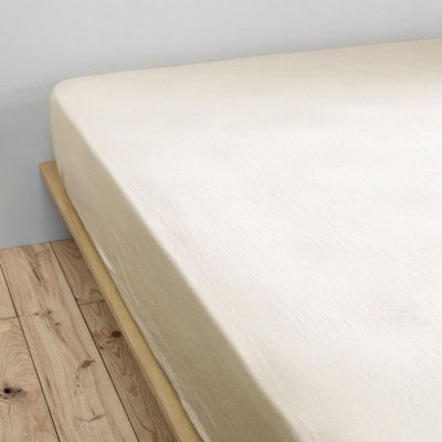 Drap housse "Gaïa" toutes dimensions "Gaze de Coton" - Gaïa Pampa - 180 x 200 cm bonnet de 30 cm - Gaia Pampa -
