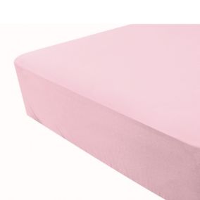 Drap housse imperméable 2 en 1 (60x120 cm - Rose Clair)