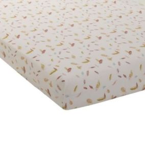 DRAP HOUSSE JERSEY IMPRIME 70 x 140 cm HAPPY